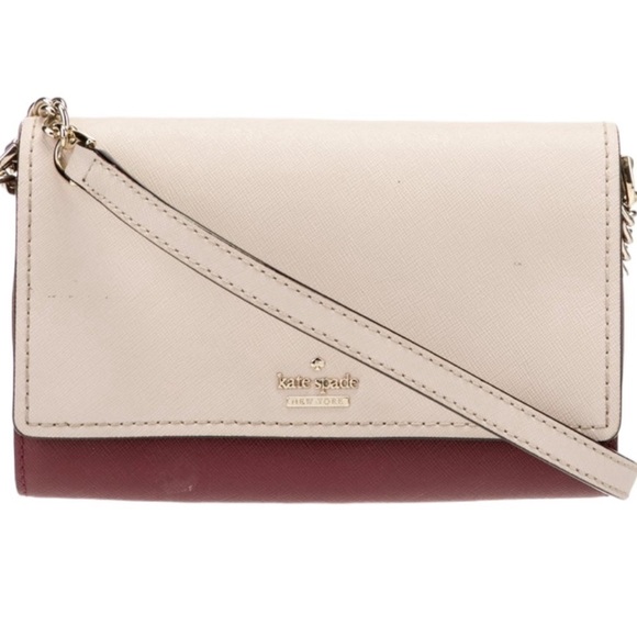 Kate Spade Chain-Link Saffiano Leather Crossbody Bag. See photo -authentication. - Picture 2 of 10
